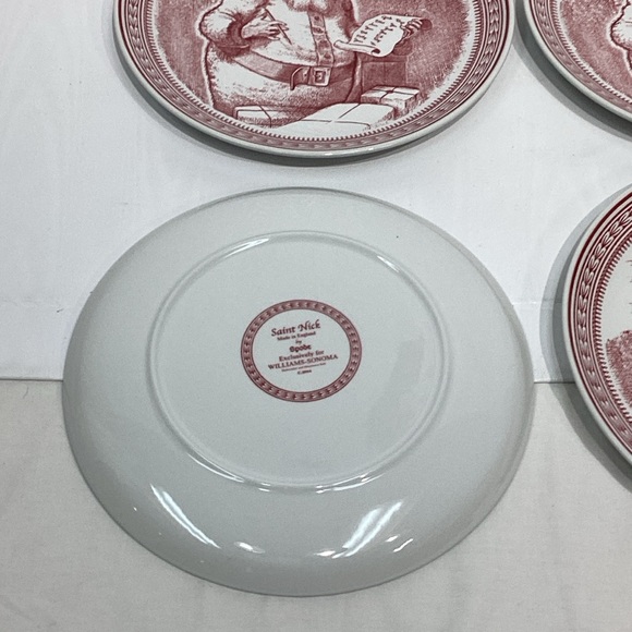Spode Saint Nick Plates X Williams Sonoma NWOB Lot of 2 - Picture 7 of 8